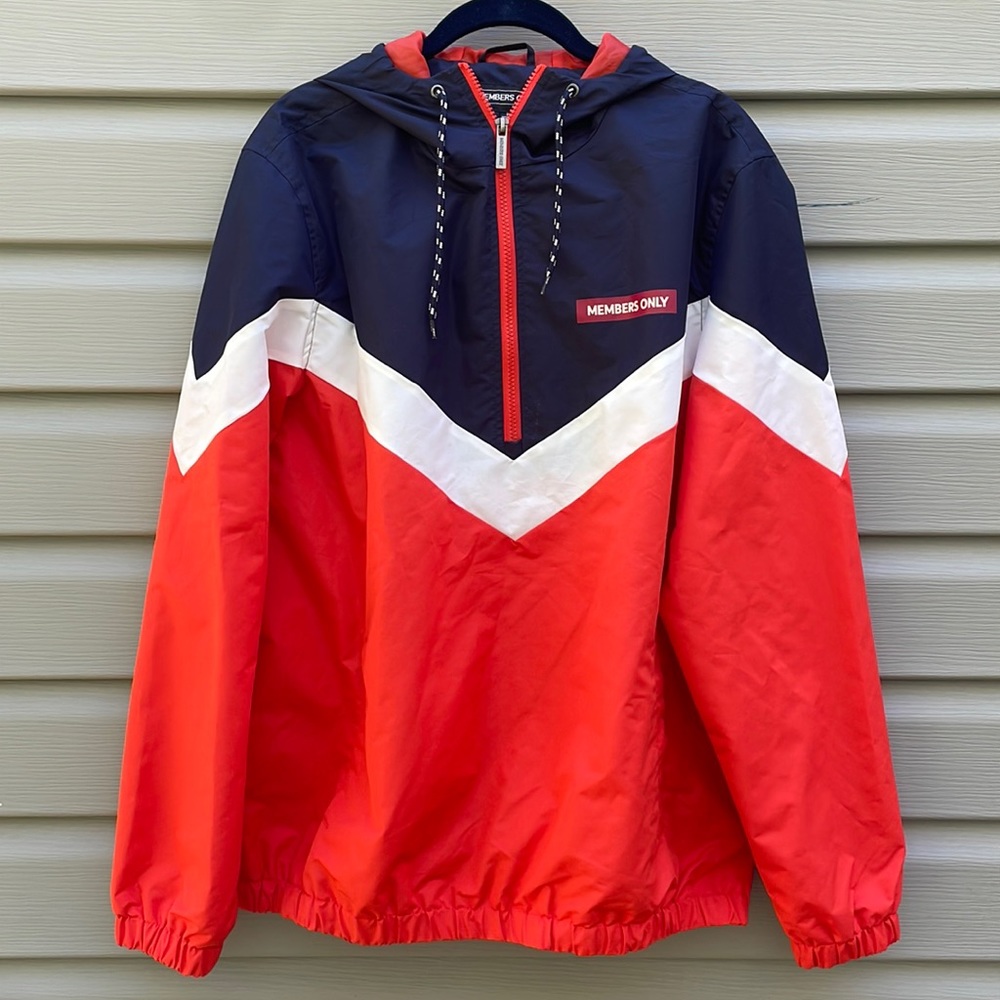 Members Only Colorblock Half-Zip Jacket